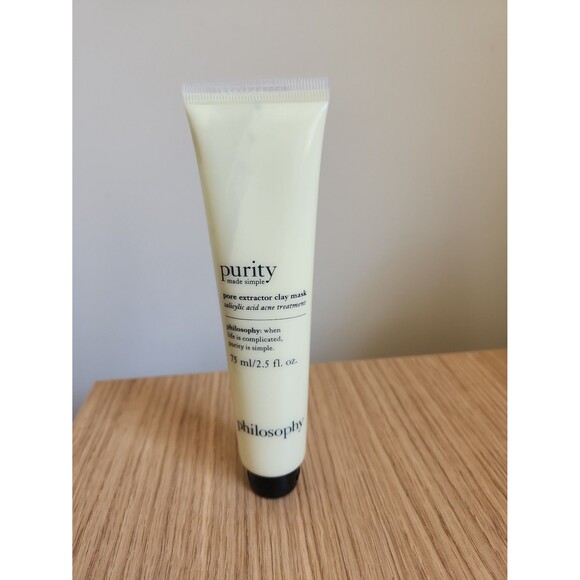 Philosophy Purity Made Simple Pore Extractor Clay Mask 2.5oz 75mL NIB - Picture 8 of 9